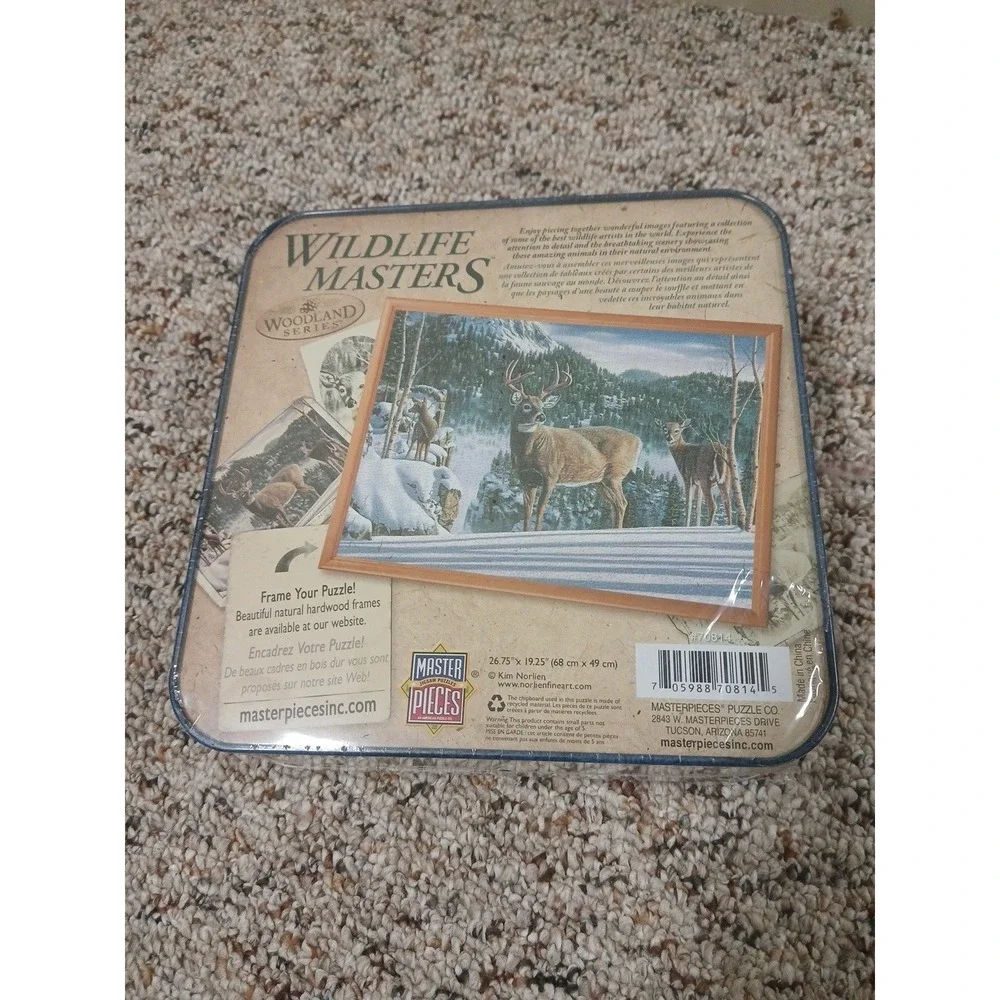 Wildlife Masters Woodland Series Morning View 1000 Piece Puzzle Lot Of 2!! New!!